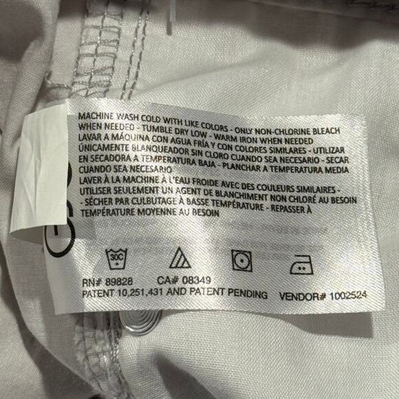 NWT Gloria Vanderbilt Pants Cropped Wide Leg Minimalist Casual Neutral Gray 6 - Picture 6 of 8